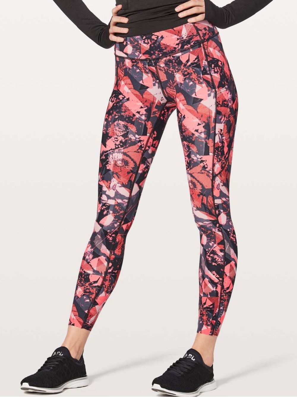 Lululemon high times legging in paint storm espresso multi